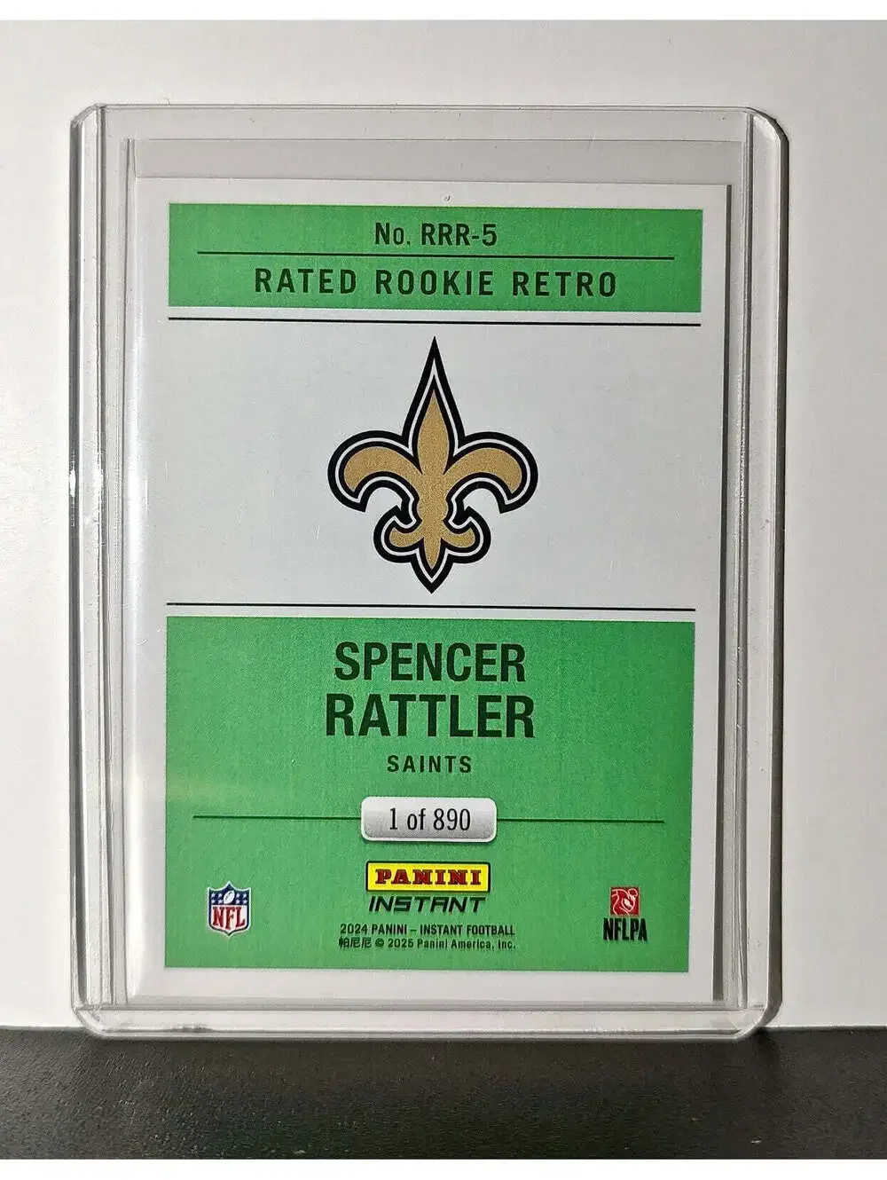 Spencer Rattler Rookie 2024 Panini Rated Rookie Retro NFL #5 Saints 1 of 890